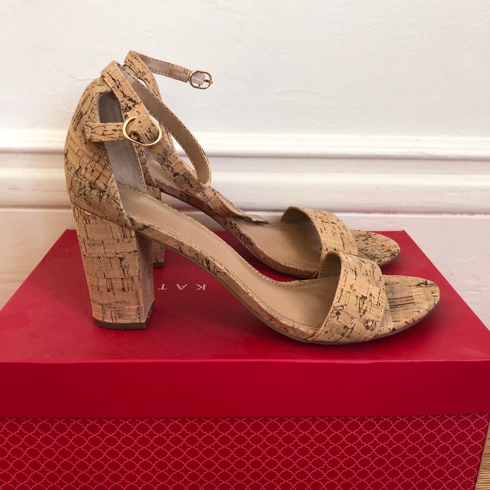 Kelly & Katie Cork Heels Size 8